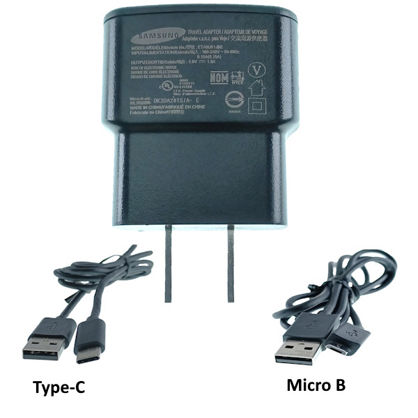 thumbnail image 2 of OEM ZTE Travel Charger STC-A51D-Z (5V 1000mA) + 2 Cables: Type-C & Micro USB - Refurbished 2 of 6